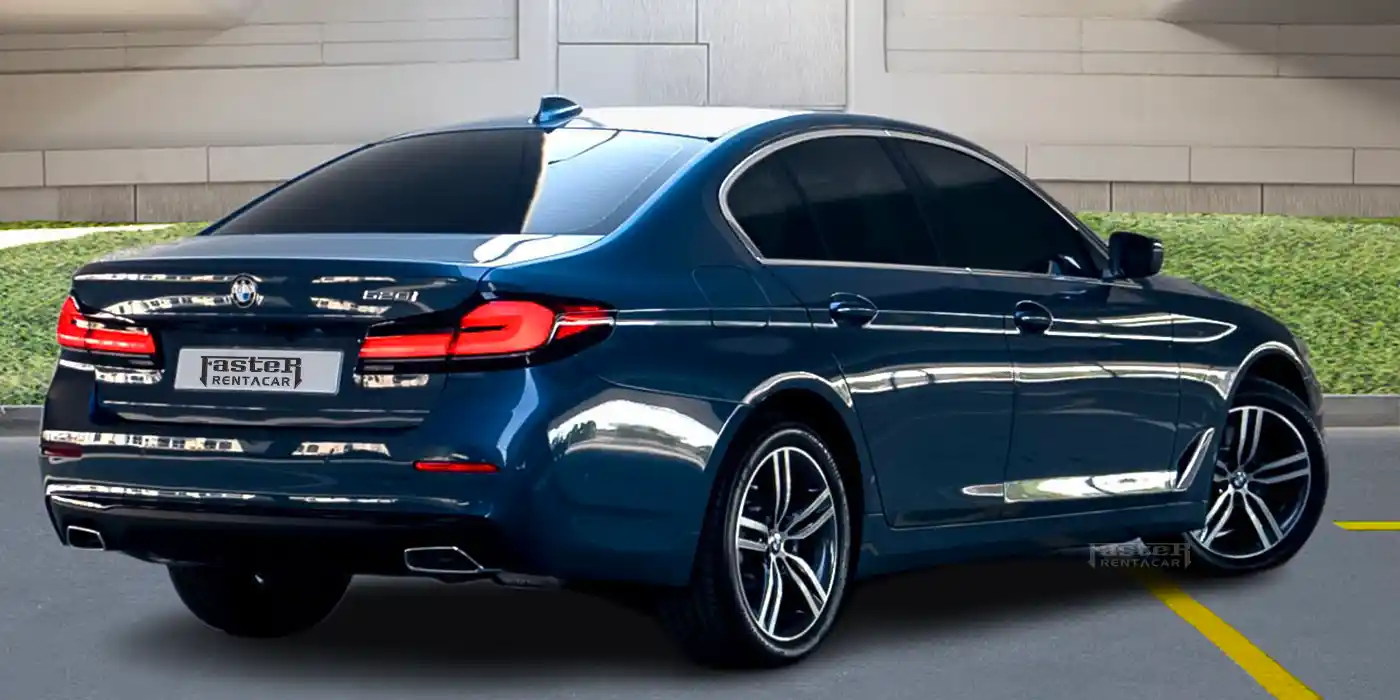 BMW 520i Back Side View